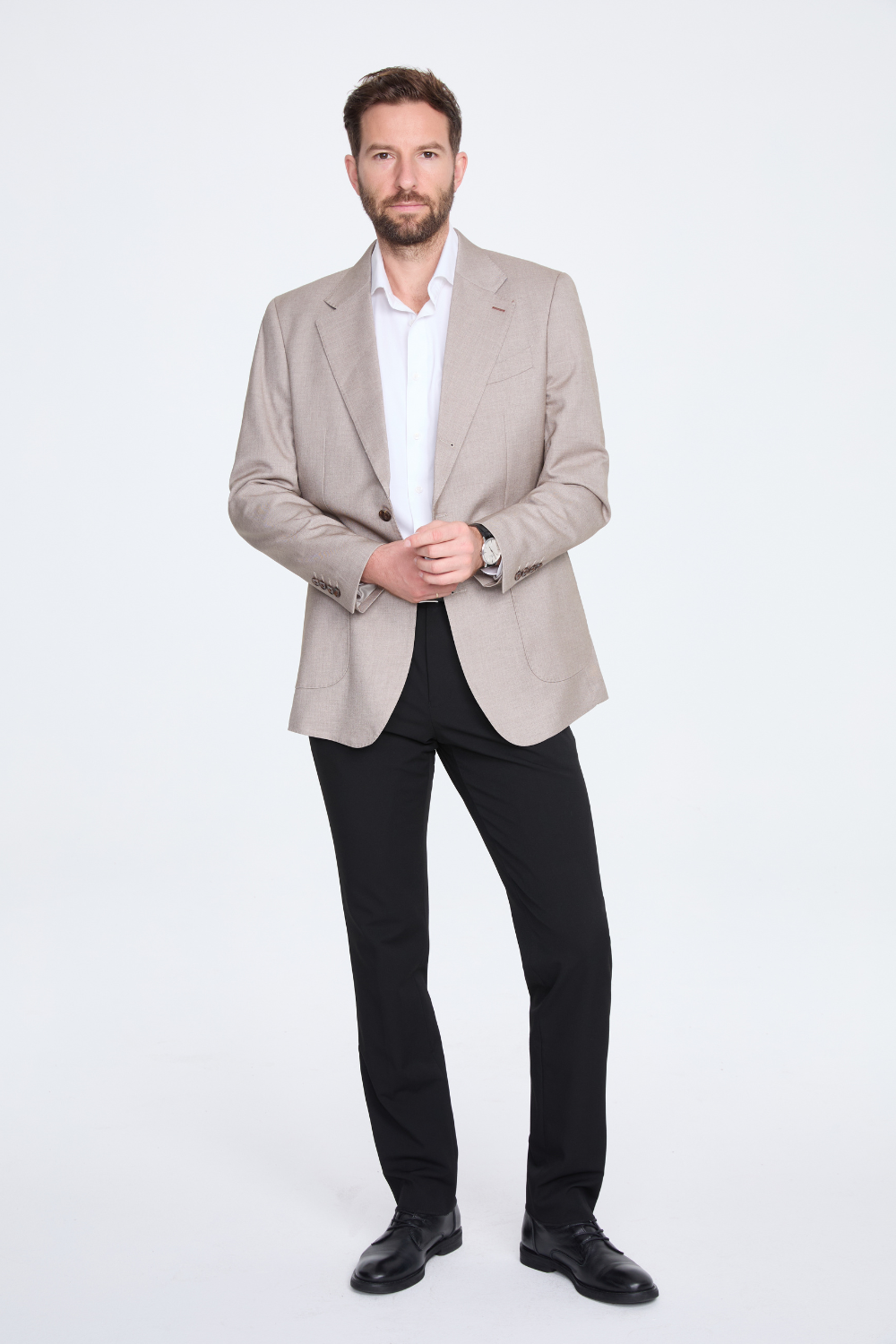 Italian Notch-Lapel Slim-Fit Suit Jacket