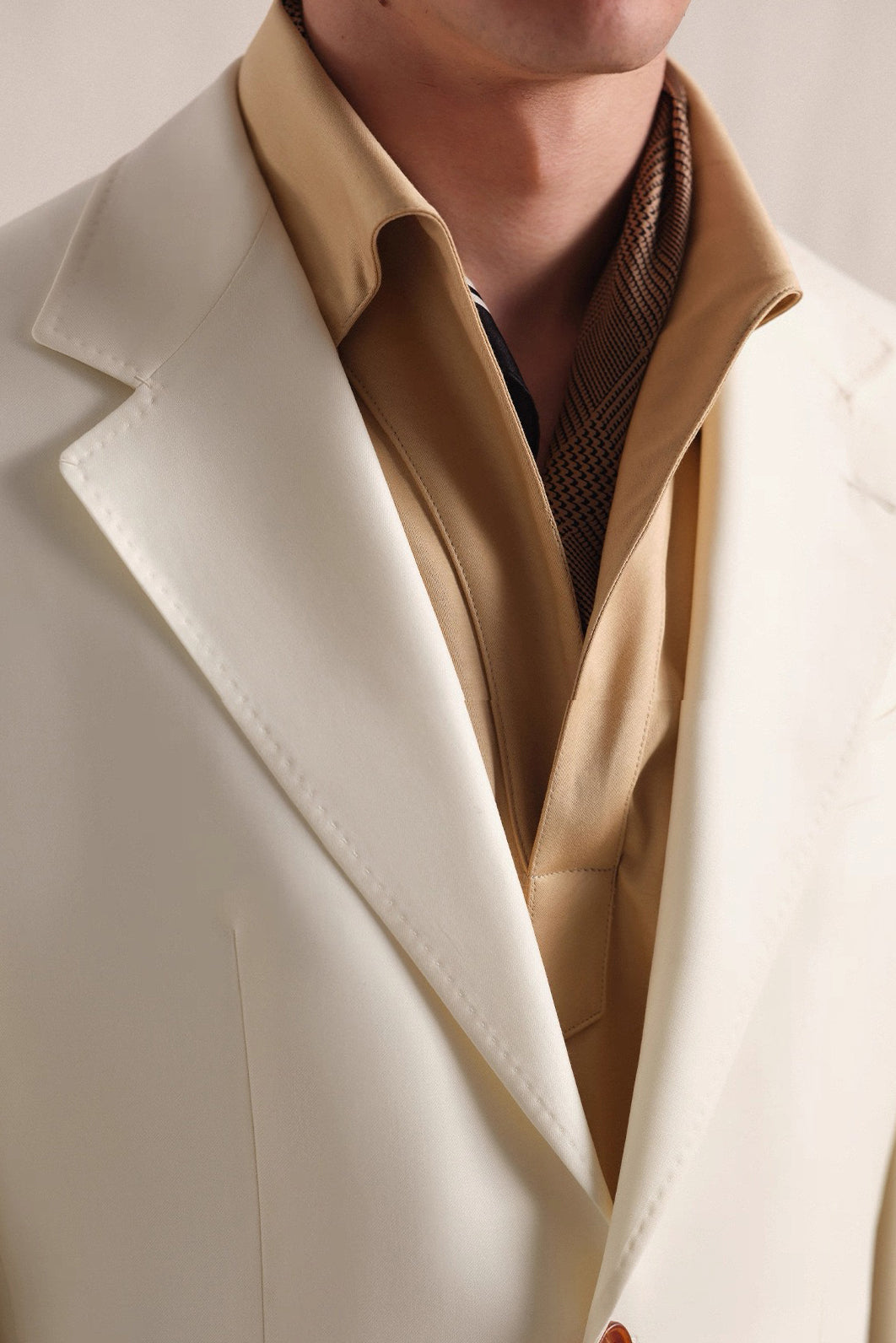 Premium 120S High-Count Worsted Pure Wool Suit Set for Men - Custom Half Canvas Formal Attire, Perfect for Groom & Wedding Events