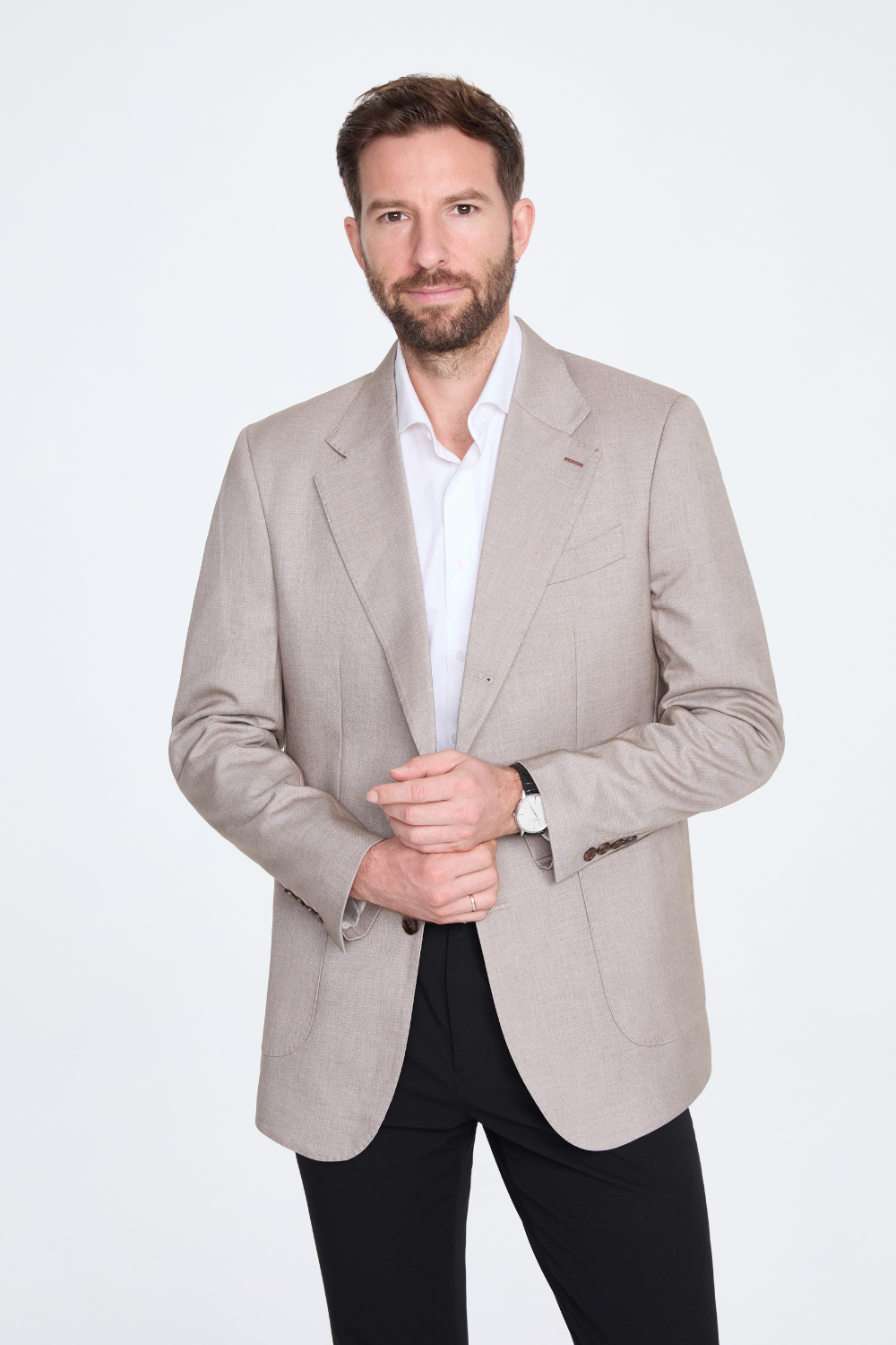 Italian Notch-Lapel Slim-Fit Suit Jacket