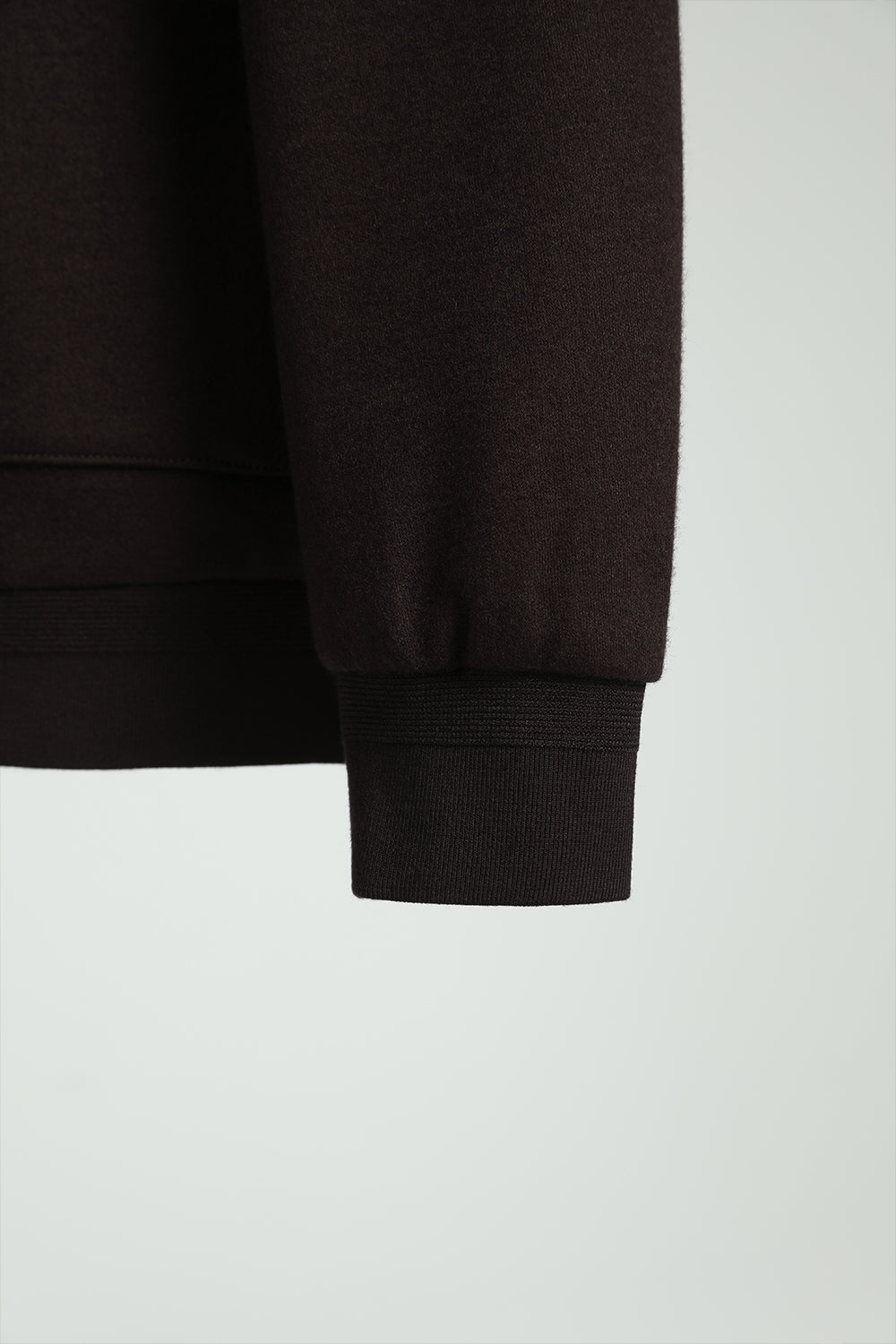 Wool-Blend Jacket with Turn-Down Collar