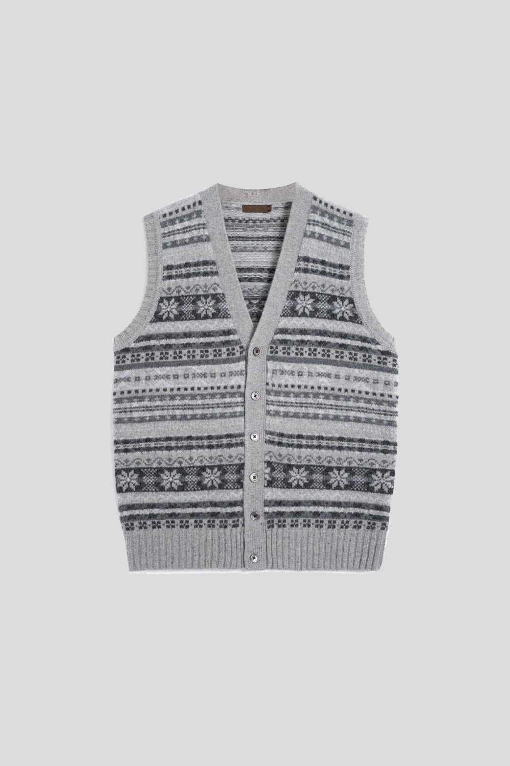 Fair Isle Wool Sweater Vest