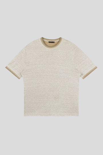 100% Linen Knit Short-sleeve Tee