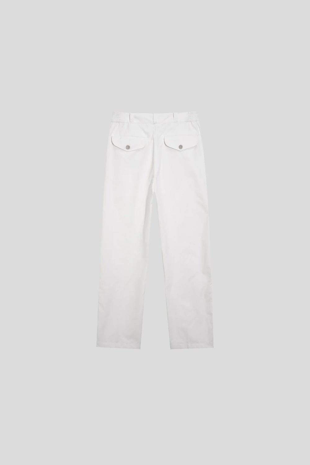 Combed Cotton Straight Pants - Tailored Fit for Sharp Silhouette
