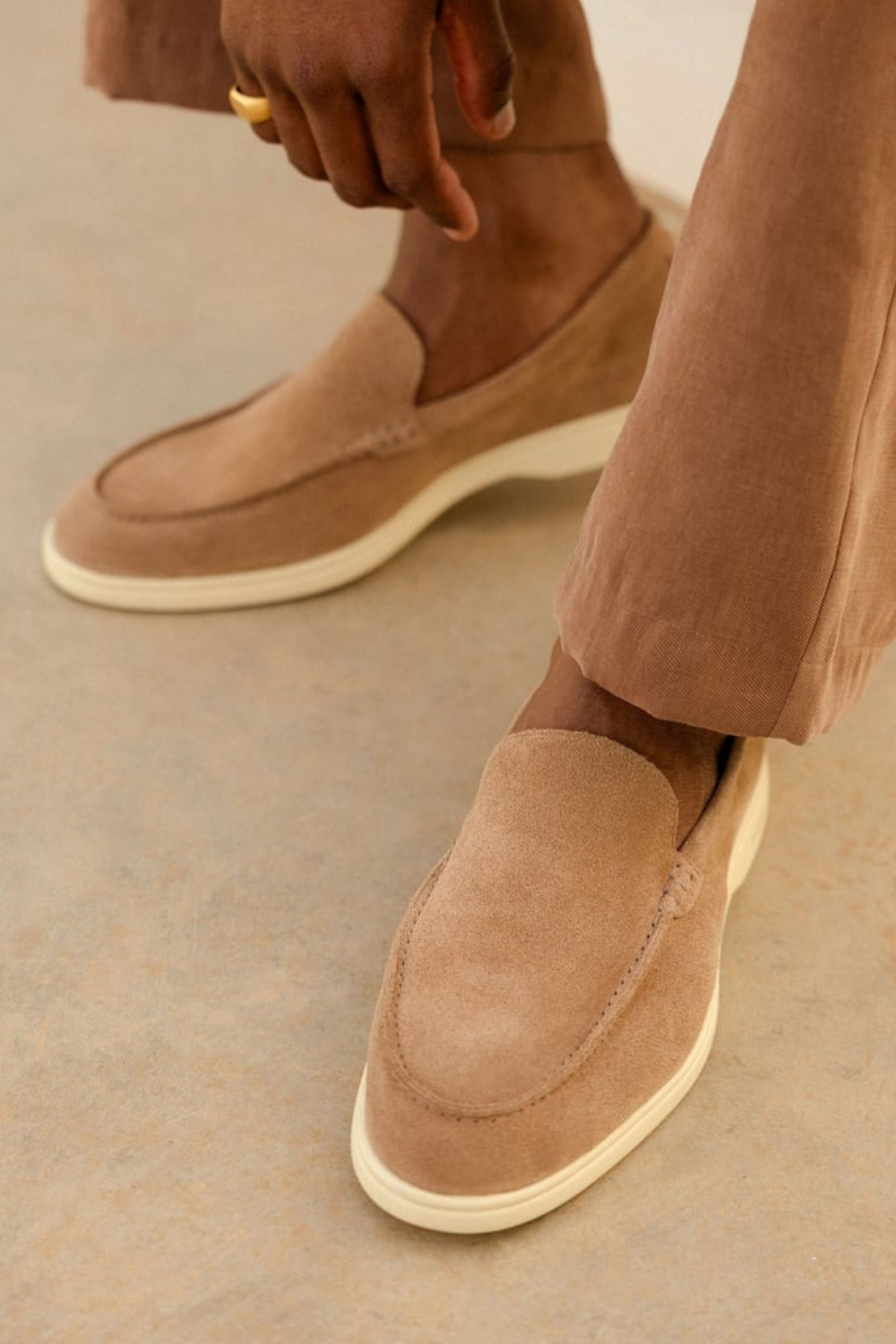 MONACO OLD MONEY SUEDE LOAFERS