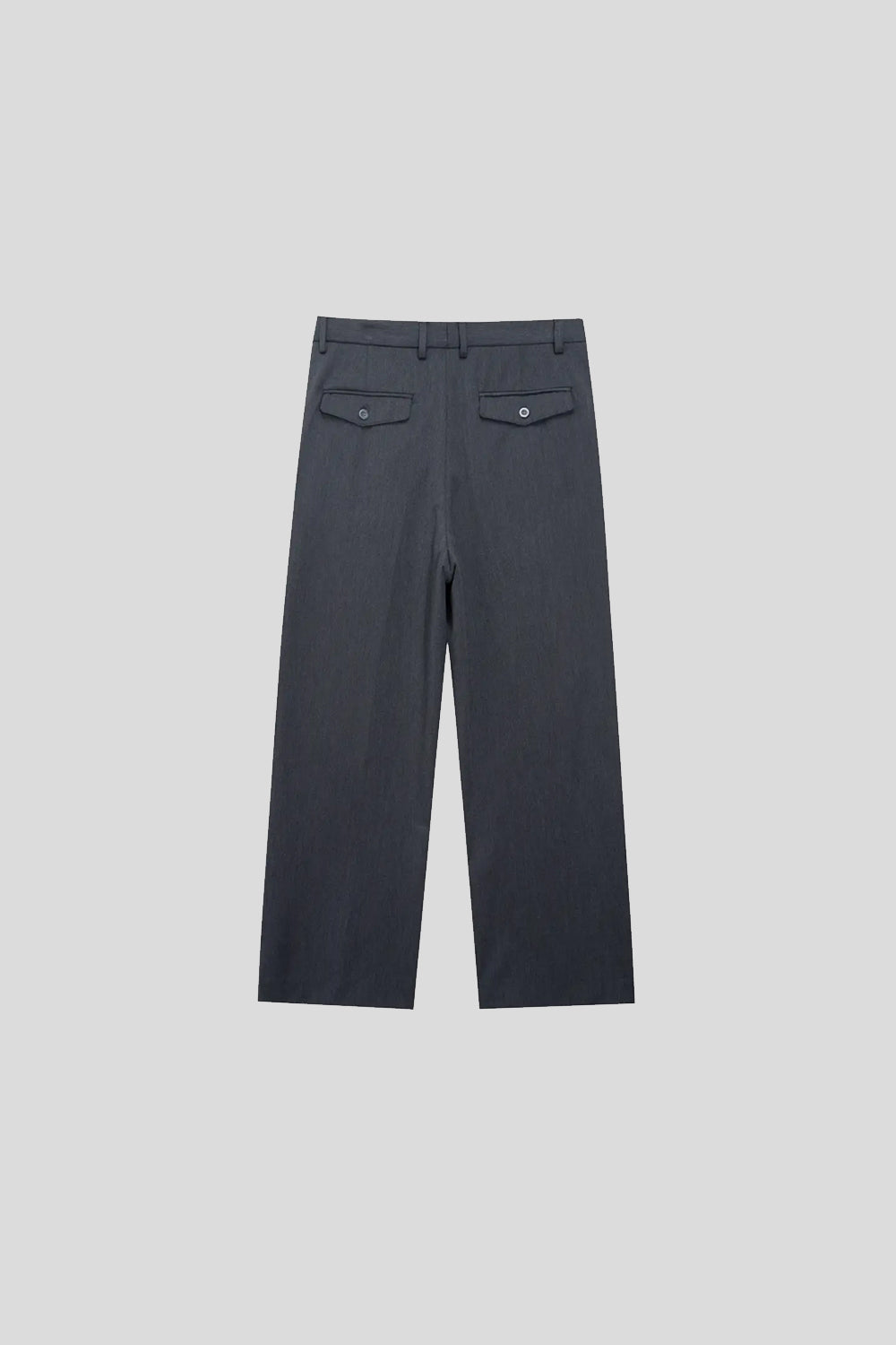 High-Quality Straight-Leg Trousers with No Hem Stitching Design