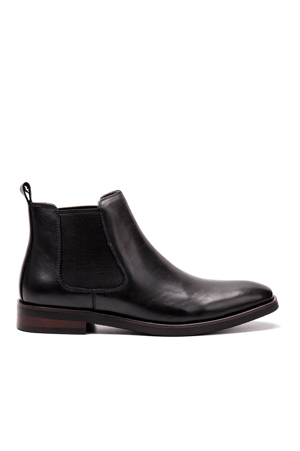 Comfortable Leather Chelsea Boot with Square Toe