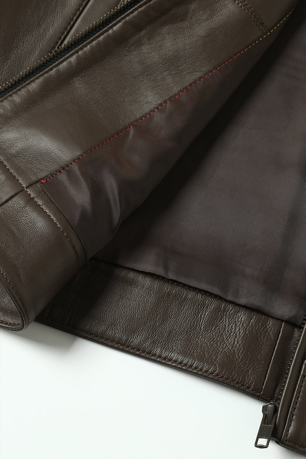 Men's Genuine Leather Bomber Jacket