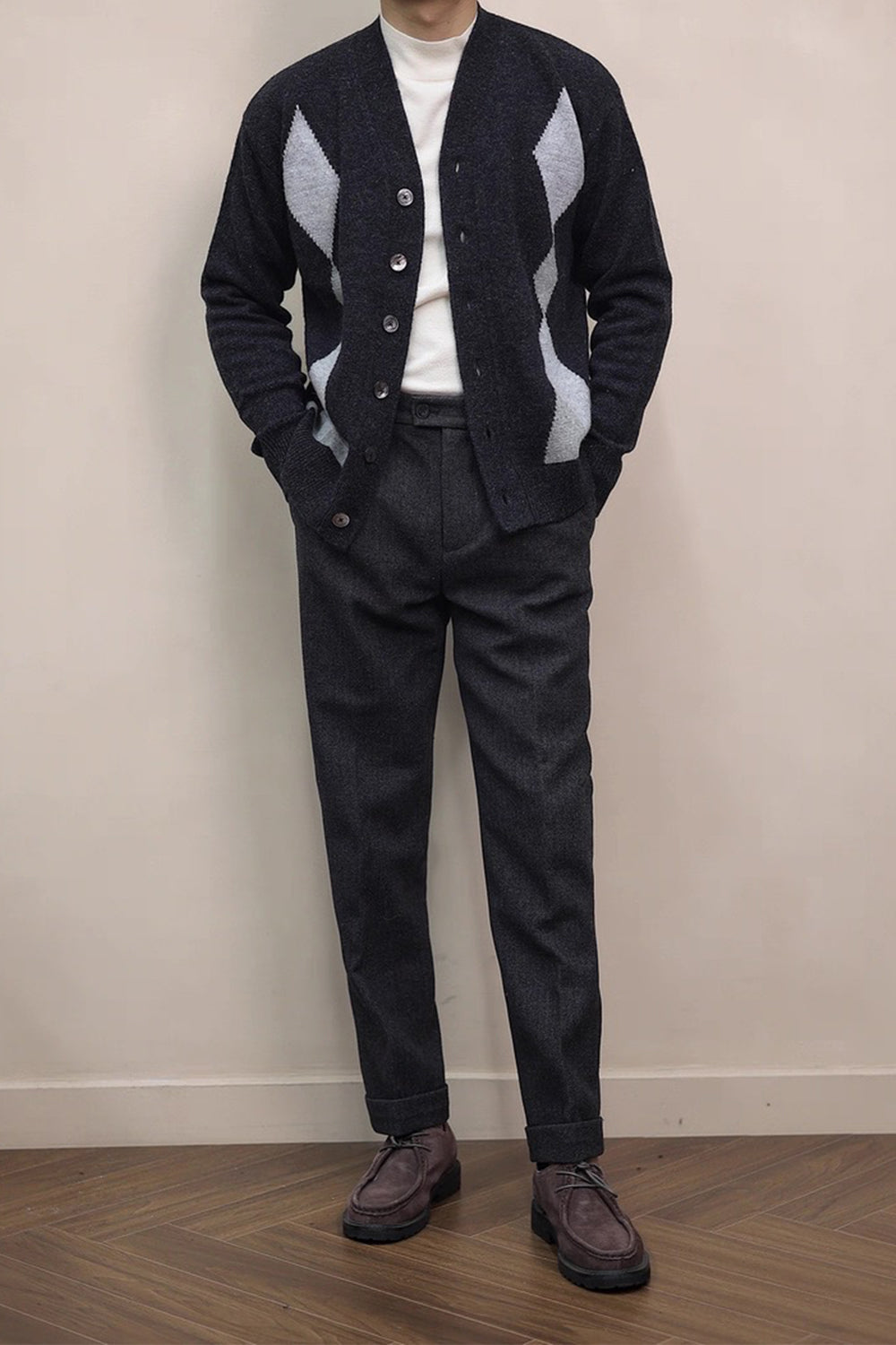 100% Wool Knit Cardigan