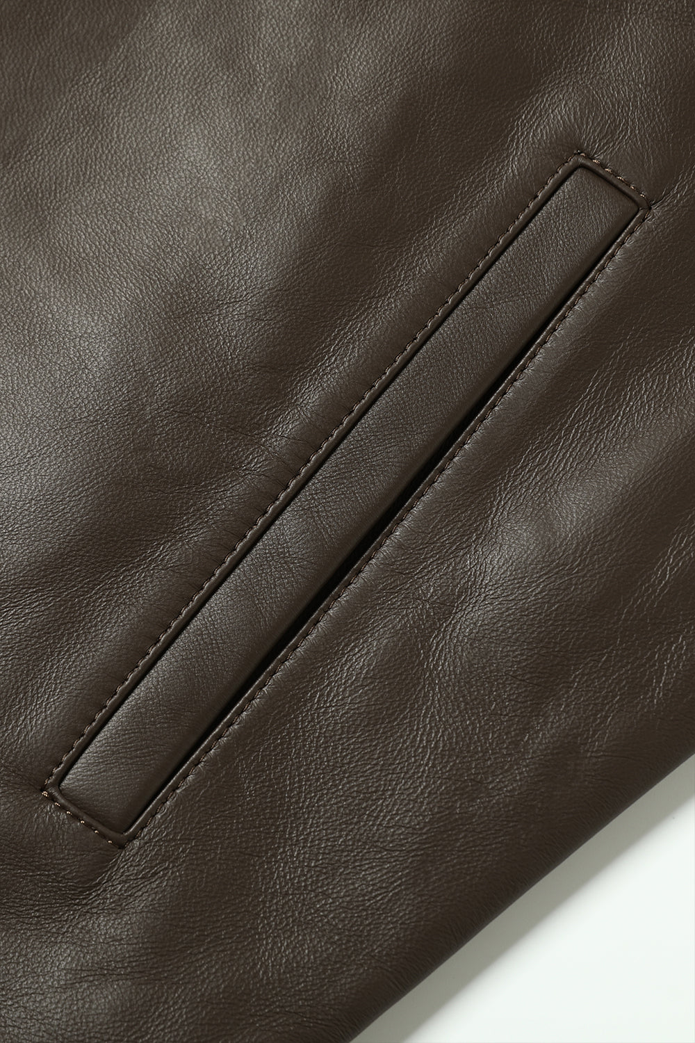 Men's Genuine Leather Bomber Jacket