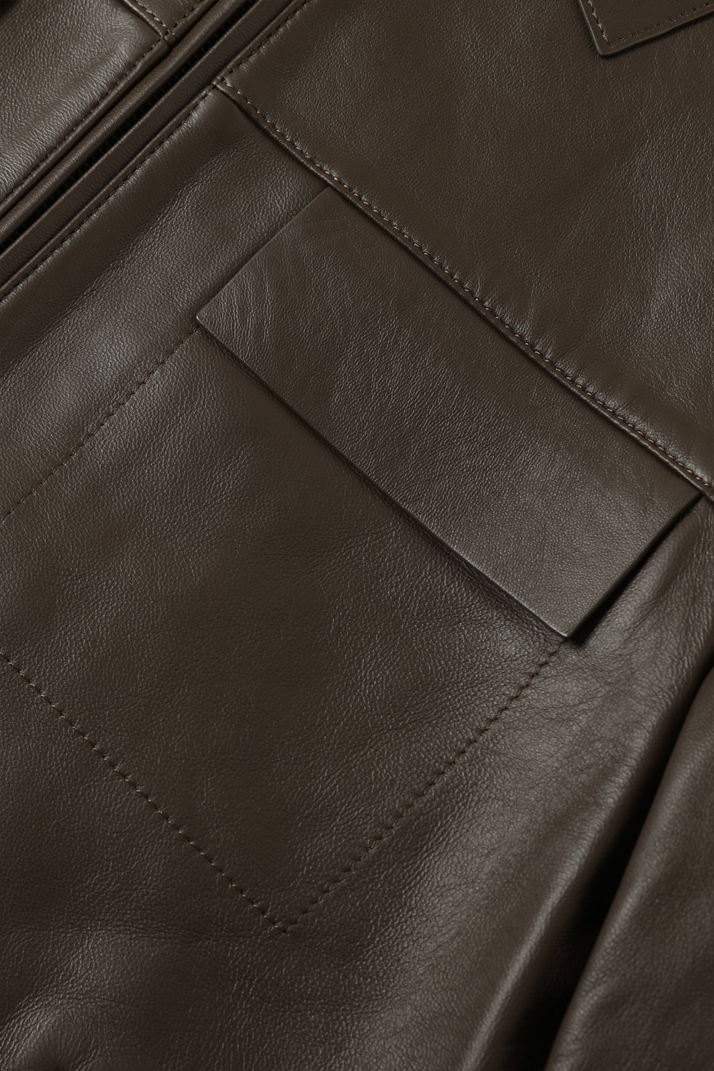 Men's Genuine Leather Bomber Jacket