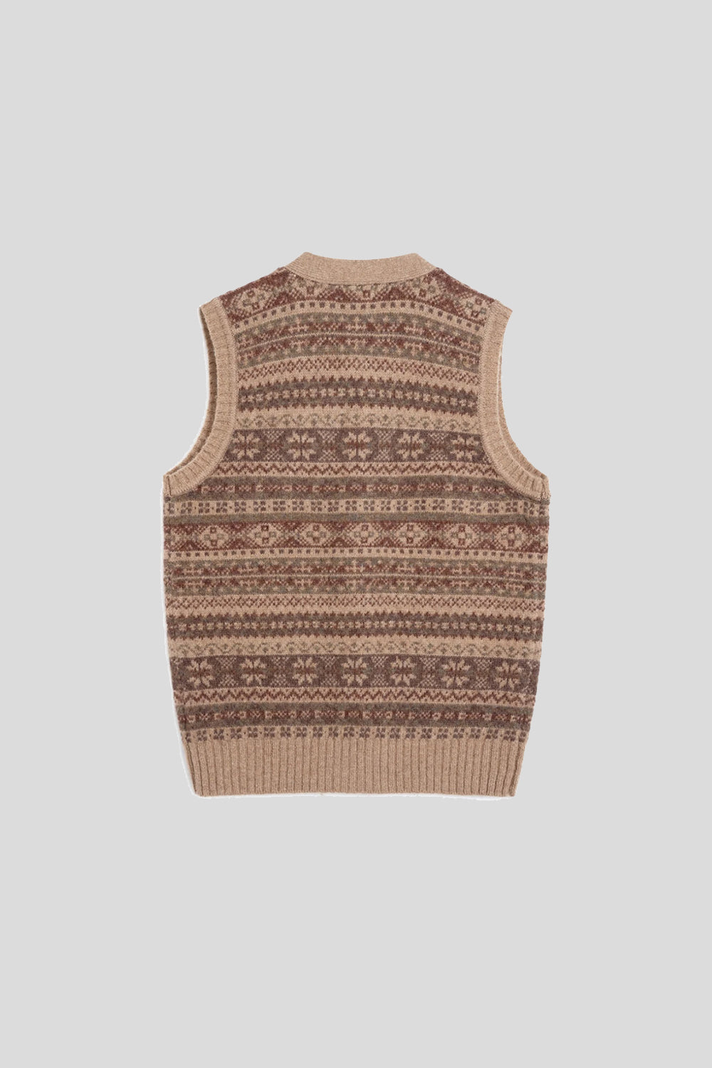 Fair Isle Wool Sweater Vest