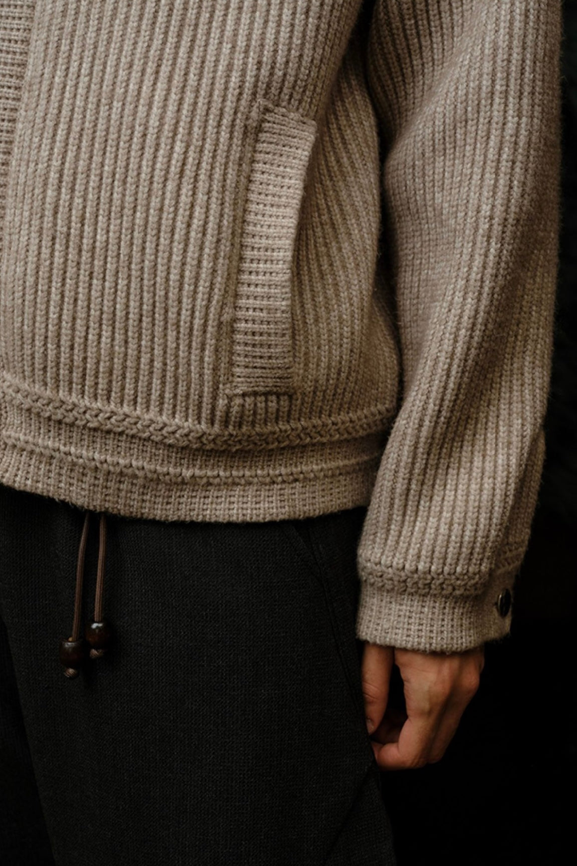 New Men's 100% Mulberry Silk Turn-down Collar Sweater | Old Money Style | Warm Autumn Winter Knit Coat