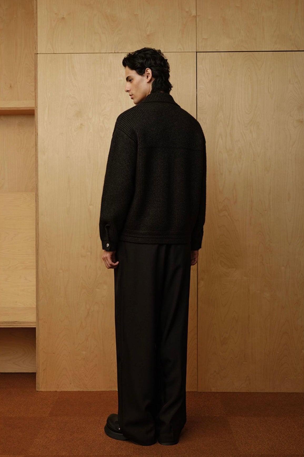 New Men's 100% Mulberry Silk Turn-down Collar Sweater | Old Money Style | Warm Autumn Winter Knit Coat