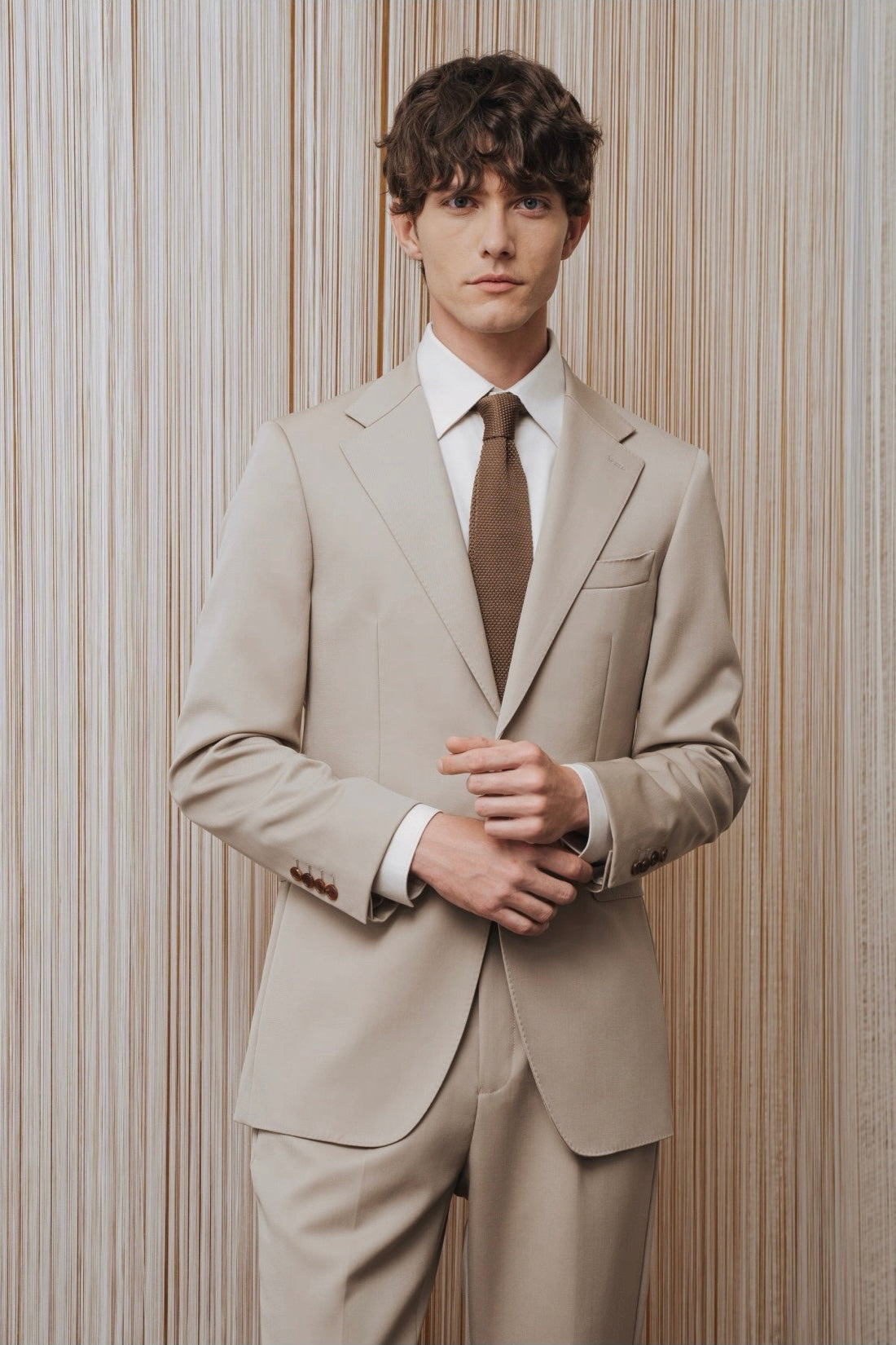 Premium Pure Wool Men's Suit | Thickened Business Wedding Formal Wear for Fall Winter