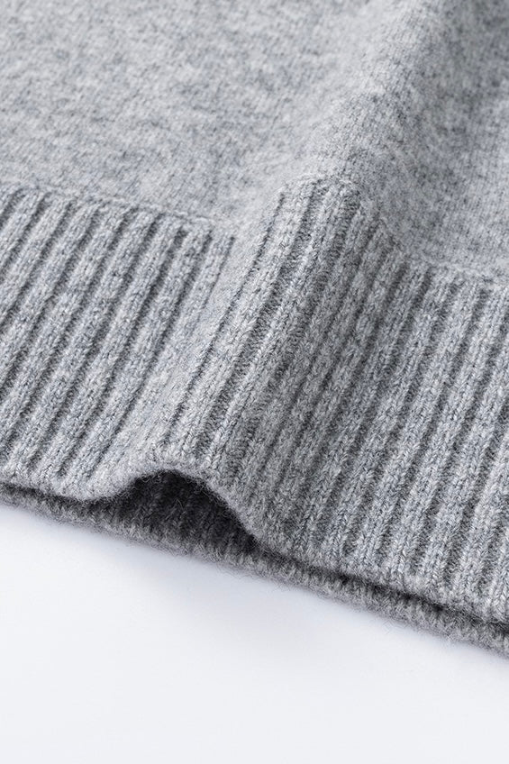 Men's Wool Lapel Long-Sleeve Pullover Knitted Sweater